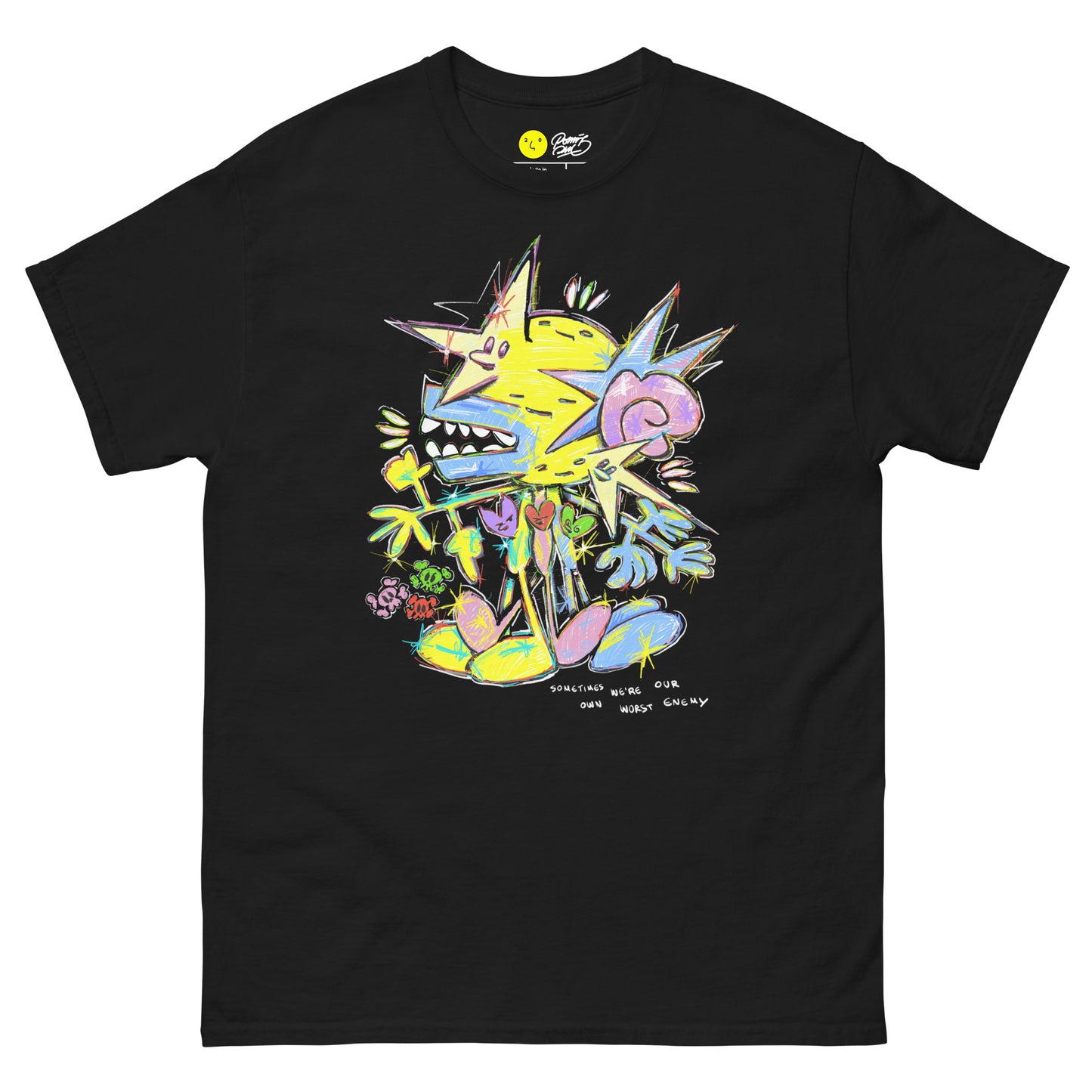 POMI W24ORST ENEMY BLACK TEE
