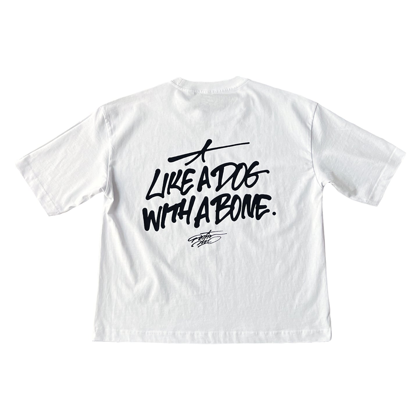 POMI LIKE A DOG WITH A BONE.